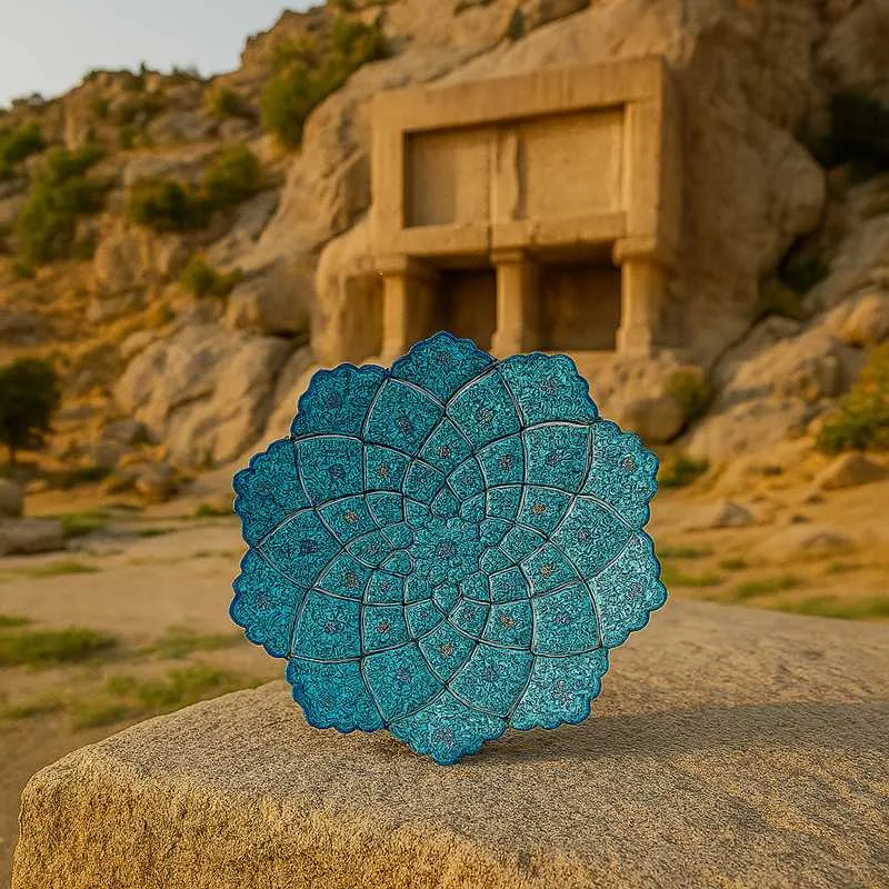 میناکاری روی سفال
